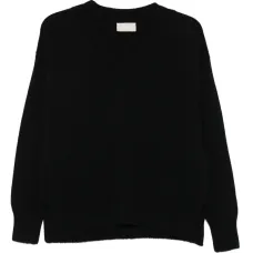 Шерстяной свитер с V-образным вырезом