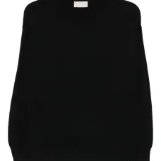 Шерстяной свитер с круглым вырезом