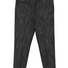 Брюки с эффектом металлик