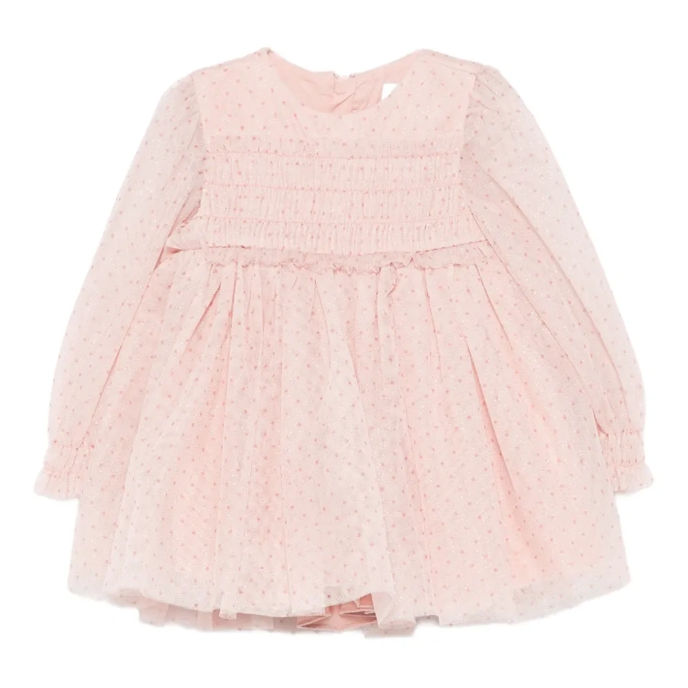 Платье с узором в горох