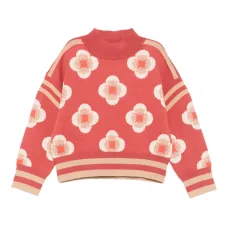 Свитер с цветочным узором