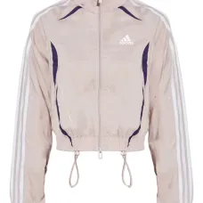 Укороченная спортивная куртка с полосками