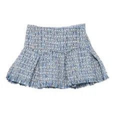 Твидовая юбка со складками Твидовая юбка со складками