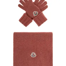 Шерстяной комплект из шарфа и перчаток Шерстяной комплект из шарфа и перчаток