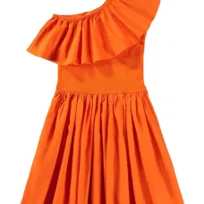 Платье Chloey на одно плечо с оборками