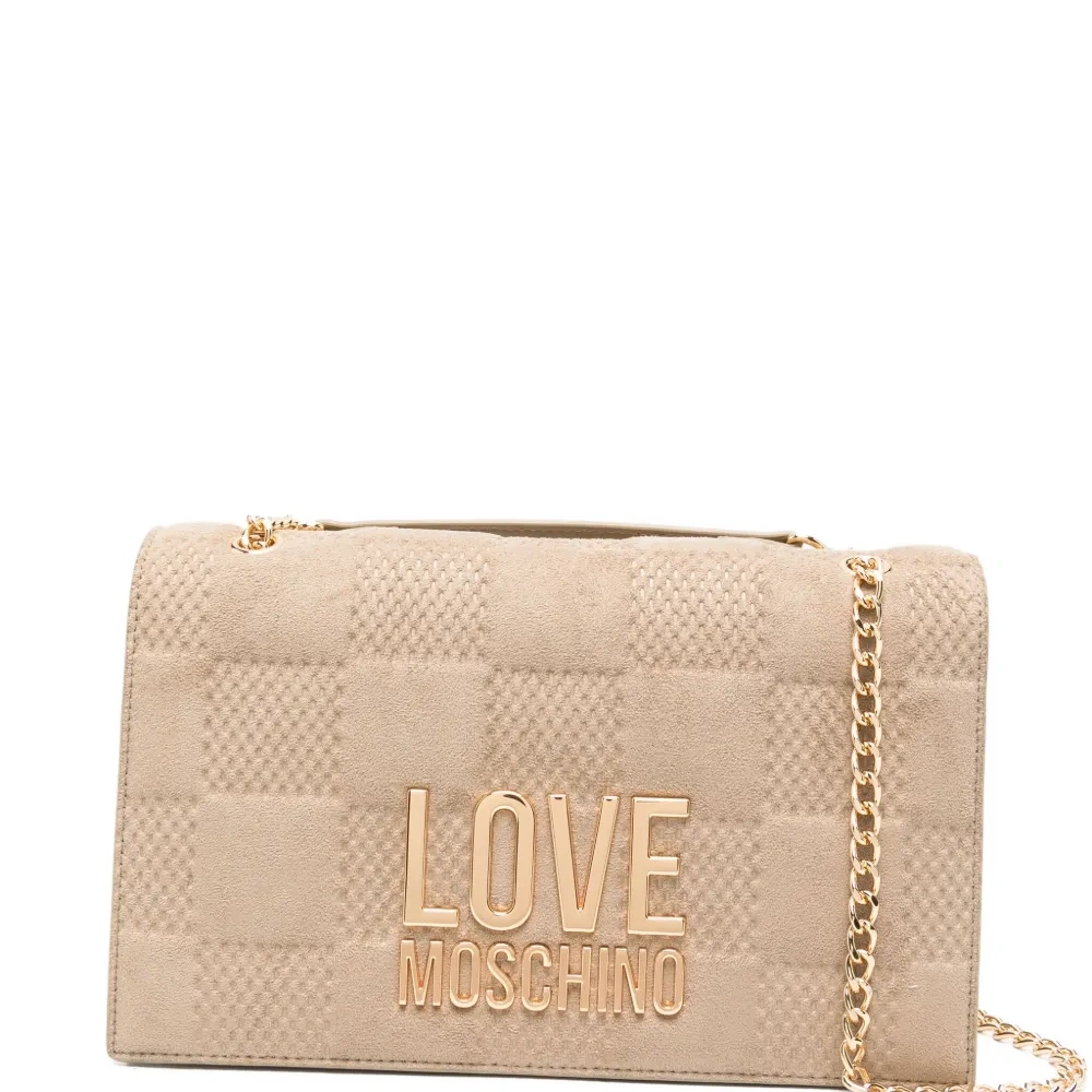 Стеганая сумка на плечо с логотипом Стеганая сумка на плечо с логотипом