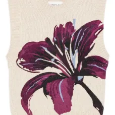 Жилет с цветочным узором