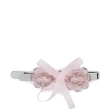Заколка для волос с бантом и бусинами