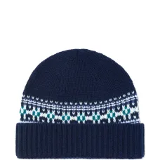 Жаккардовая шапка бини с узором фэр-айл