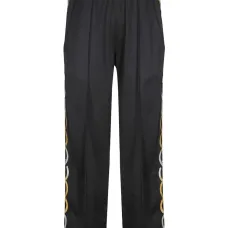 Спортивные брюки с эластичным поясом и принтом