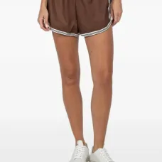 Шорты с отделкой в полоску