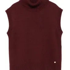 Свитер без рукавов с высоким воротником Свитер без рукавов с высоким воротником