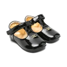 Лакированные балетки с Т-образным ремешком