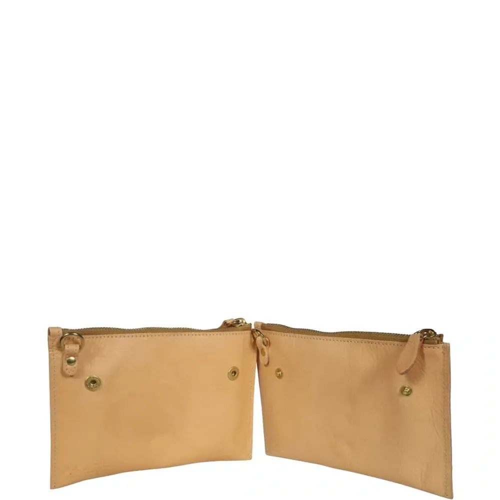 Клатч с двойной молнией