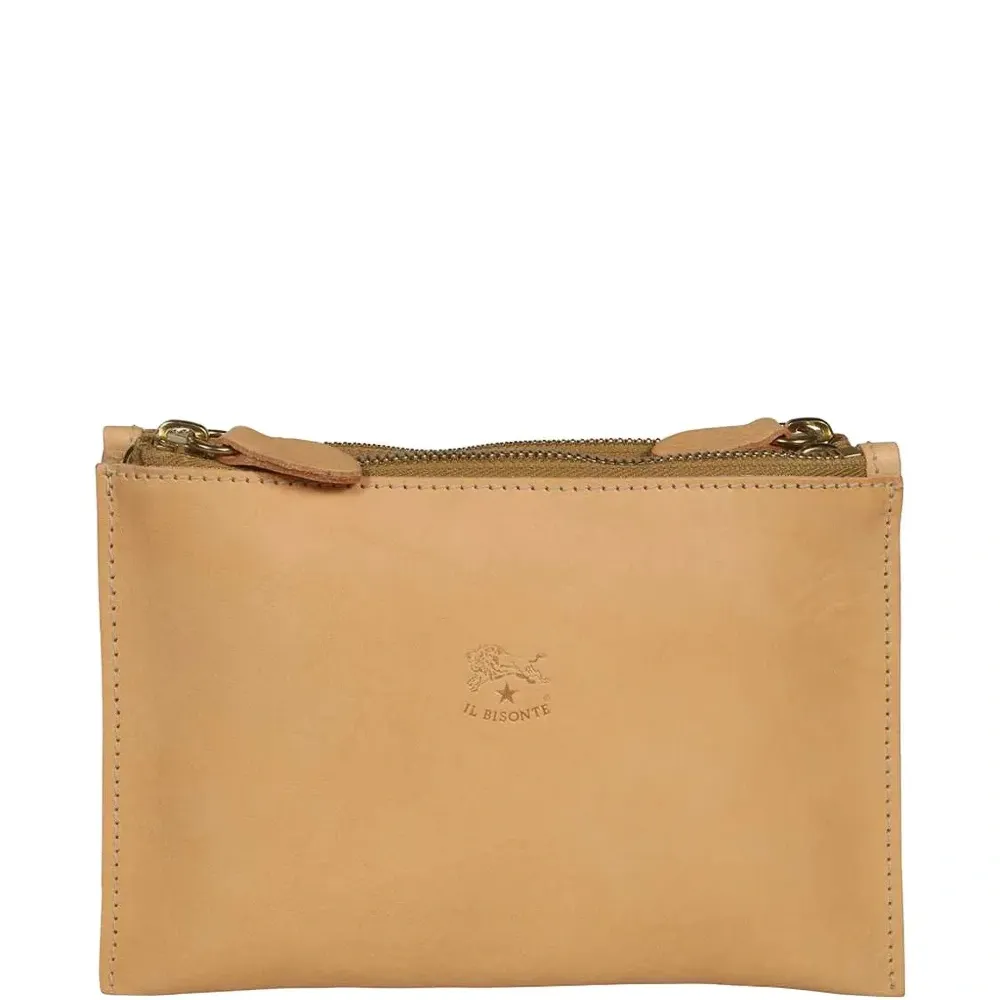 Клатч с двойной молнией