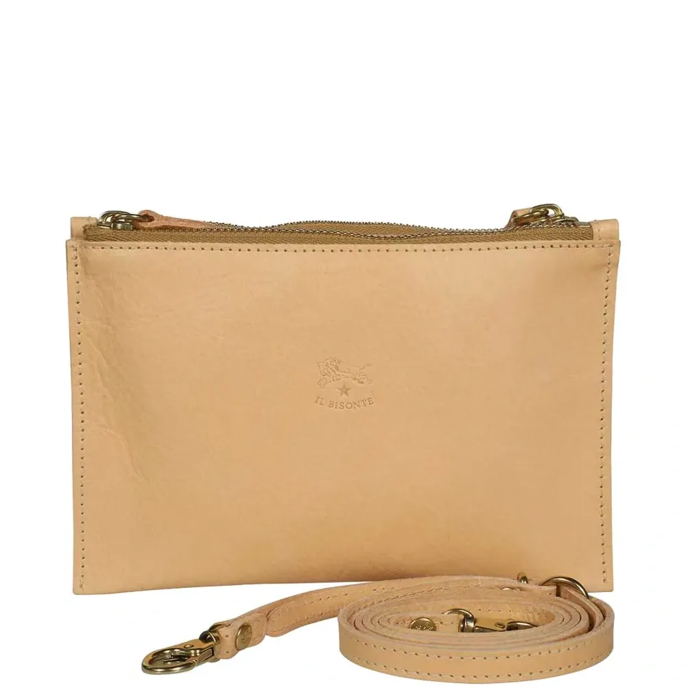 Клатч с двойной молнией