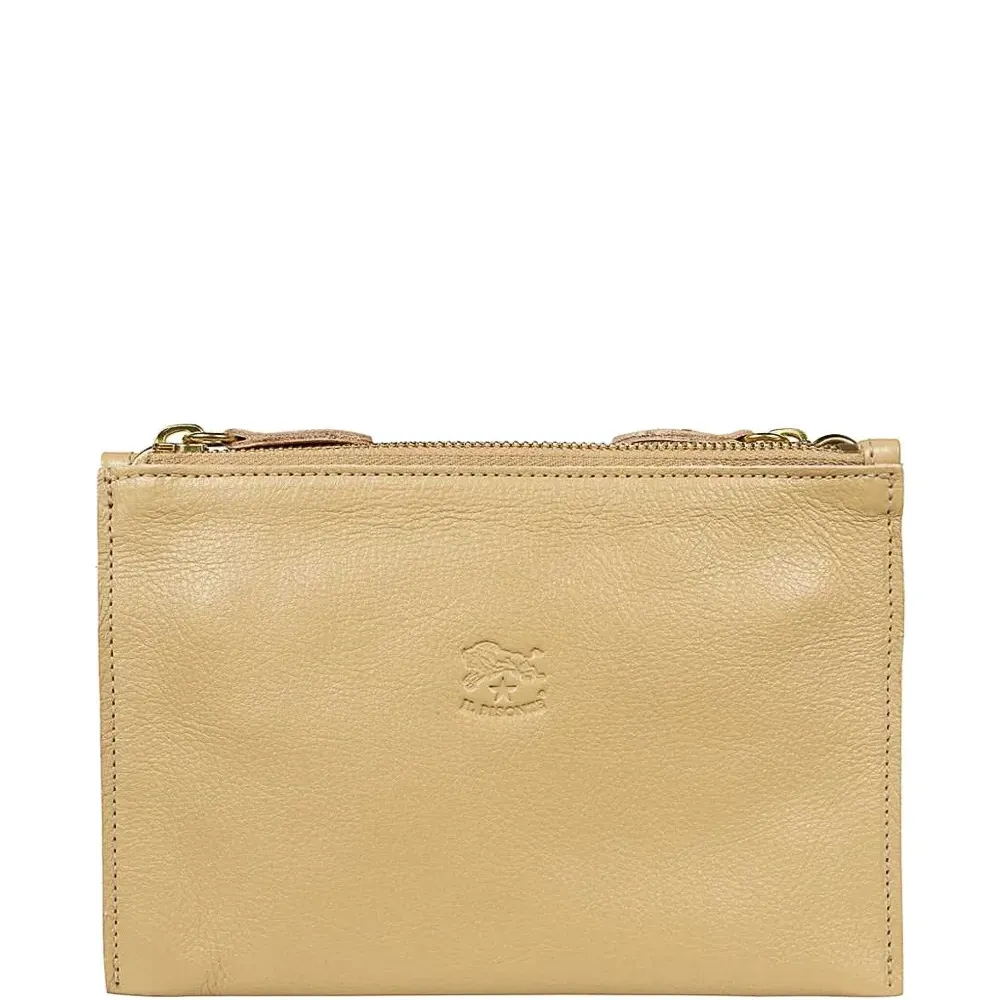 Клатч с двойной молнией