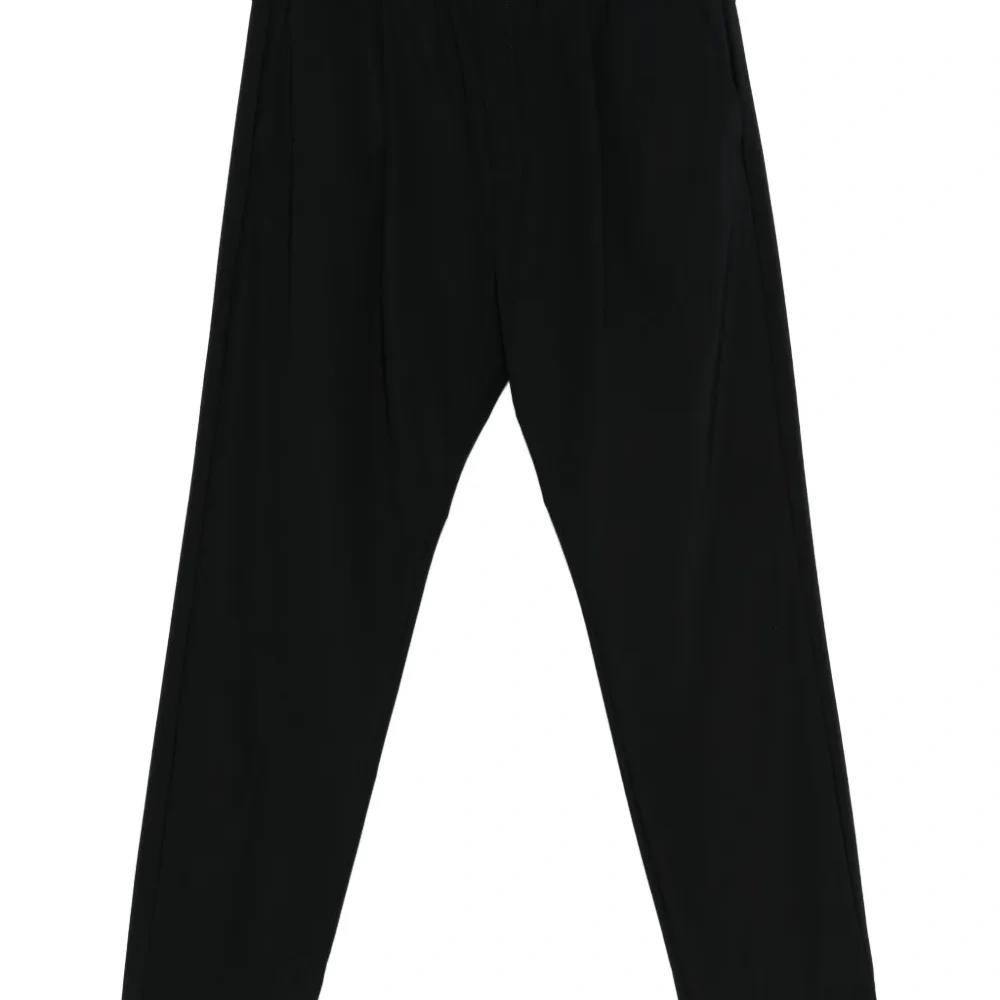 Брюки с эластичным поясом и складками