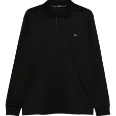 Рубашка поло с длинными рукавами и вышитым логотипом