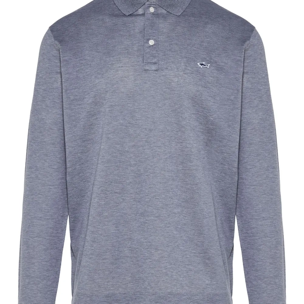 Рубашка поло с длинными рукавами и вышитым логотипом