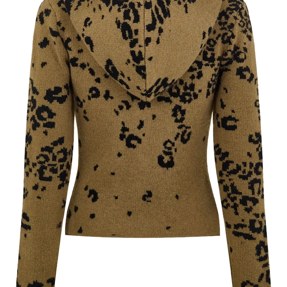 Худи на молнии с анималистичным принтом