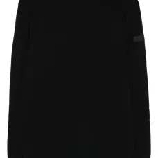 Свитер с круглым вырезом и вставками