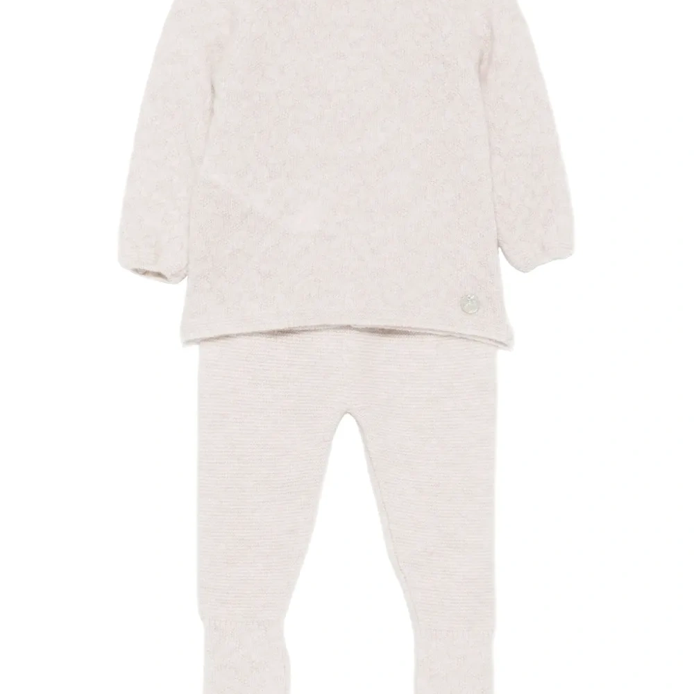 Комплект из топа и брюк фактурной вязки