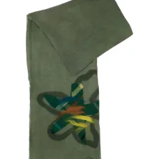 Шарф с цветочной аппликацией Шарф с цветочной аппликацией