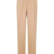 Брюки прямого кроя с эластичным поясом