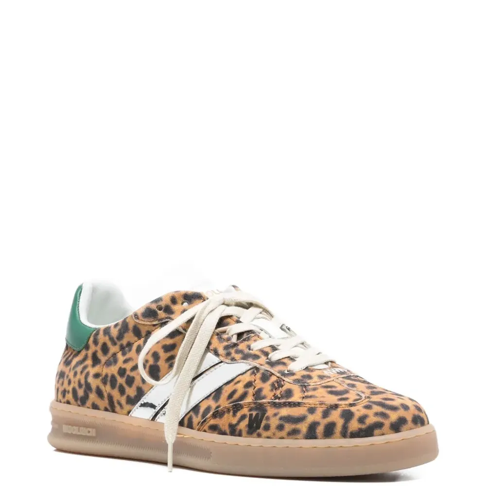 Кроссовки с леопардовым принтом