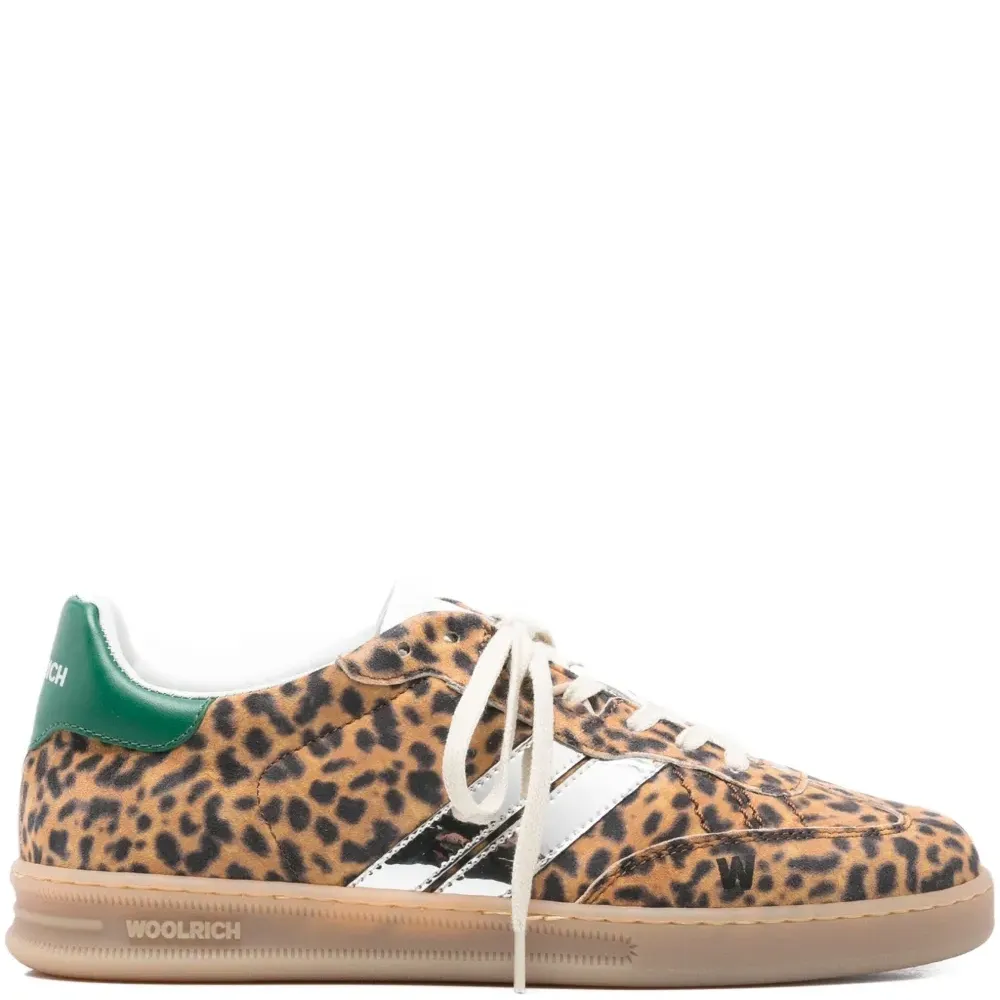 Кроссовки с леопардовым принтом