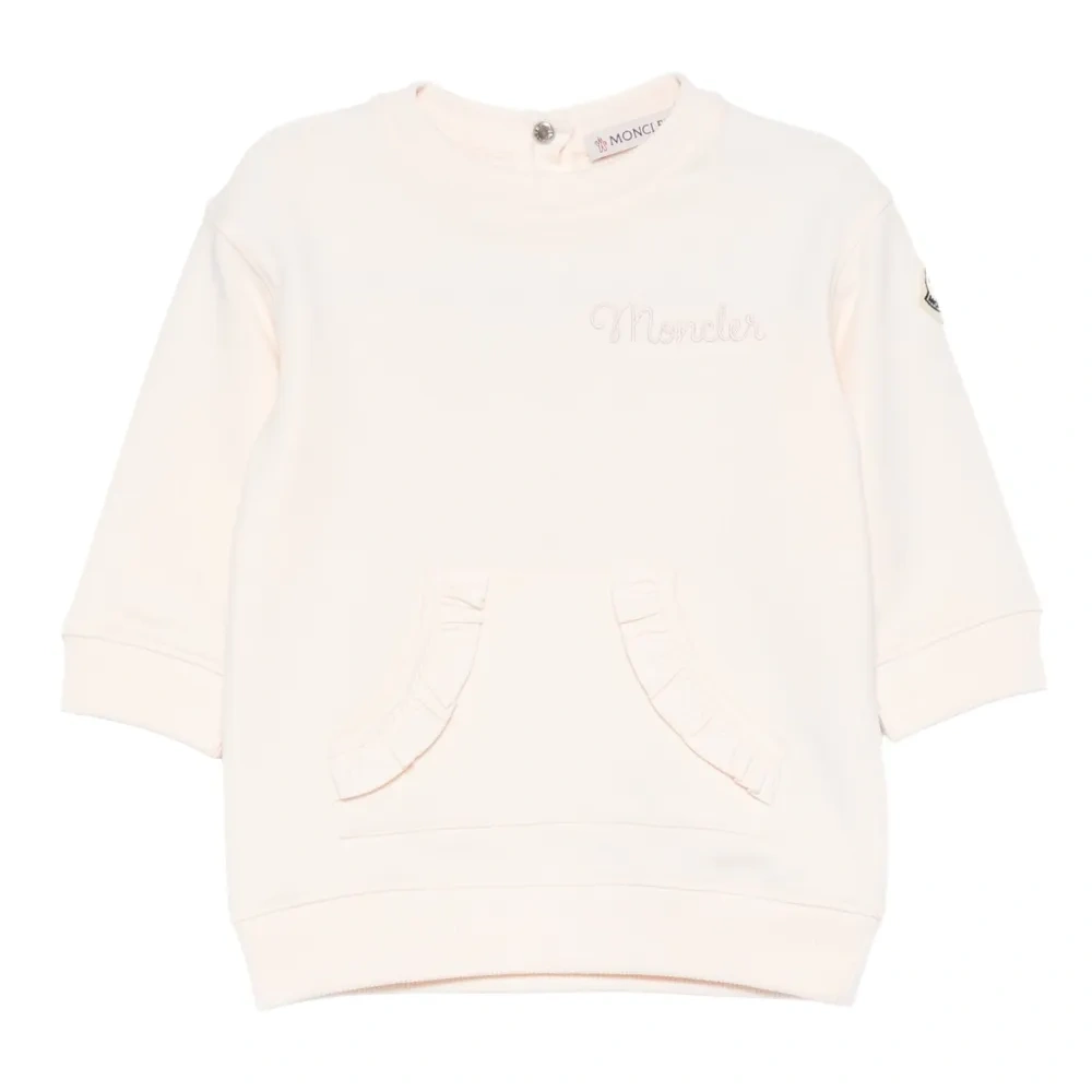 Толстовка с оборками и нашивкой-логотипом