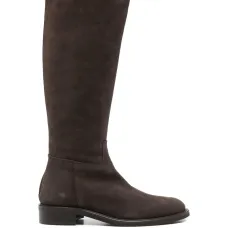 Замшевые сапоги