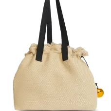 Соломенная сумка-тоут Quinn с бахромой