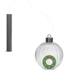 Стеклянный елочный шар