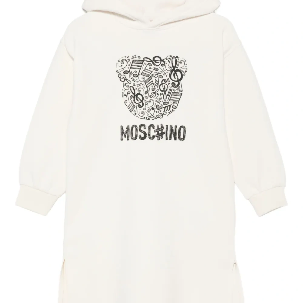 Платье с капюшоном и логотипом