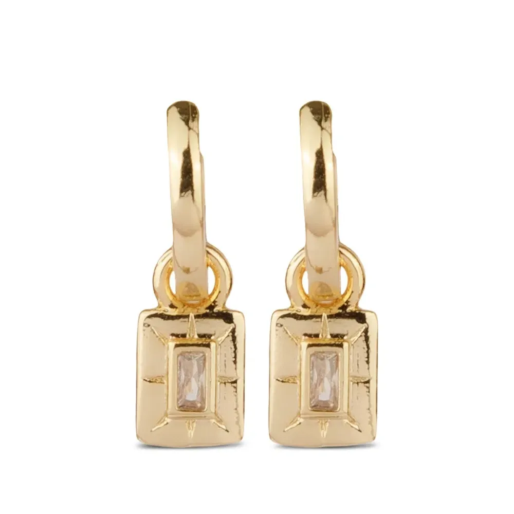 Серьги-кольца с подвесками