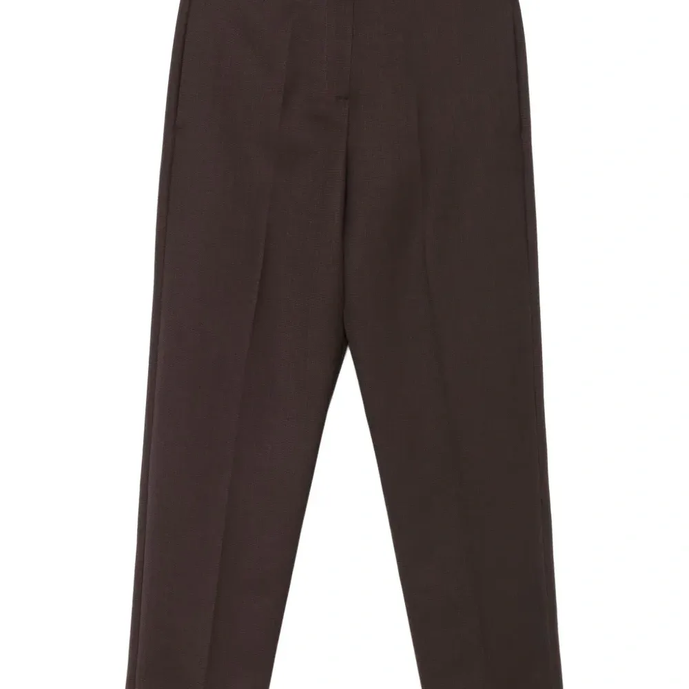 Шерстяные брюки со складками