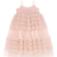 Платье Diamond Dust с пайетками и оборками