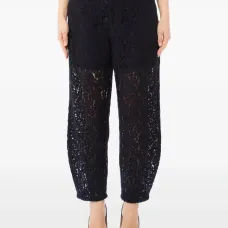 Джинсы с кружевом