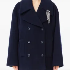 Двубортный бушлат с цепочкой