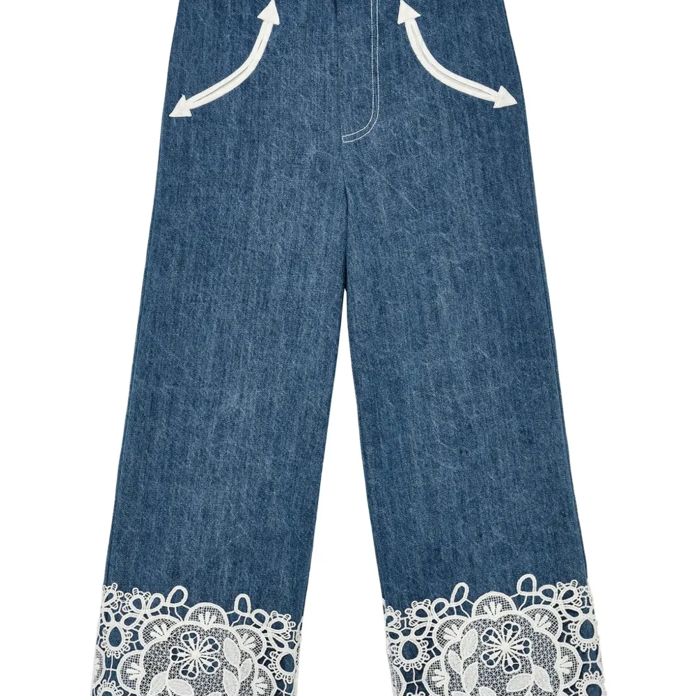 Джинсы Daisy с кружевом