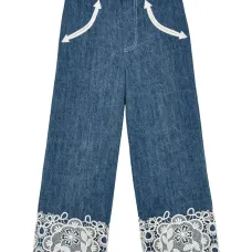 Джинсы Daisy с кружевом