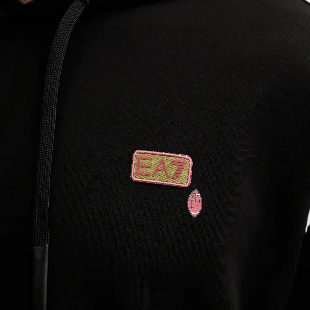 Худи с кулиской и графичным принтом