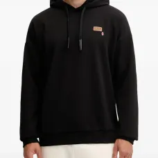 Худи с кулиской и графичным принтом