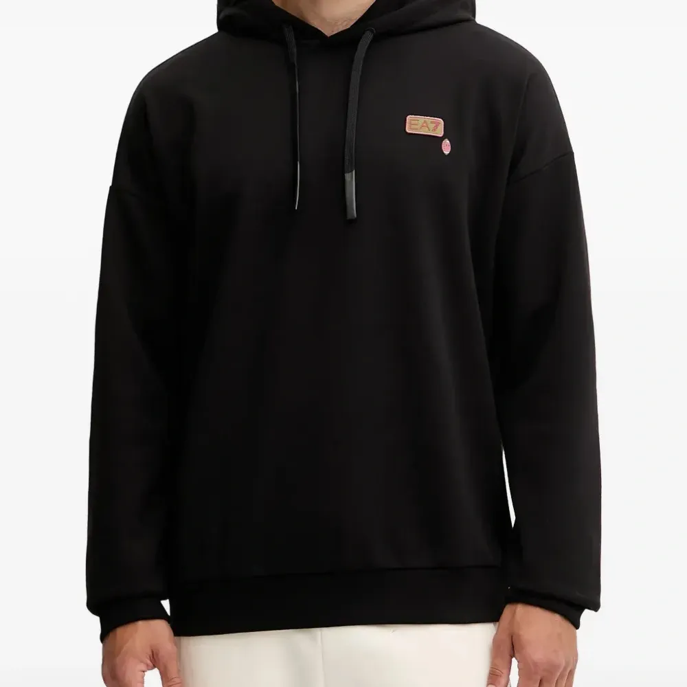 Худи с кулиской и графичным принтом