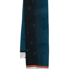 Шарф с жаккардовым логотипом