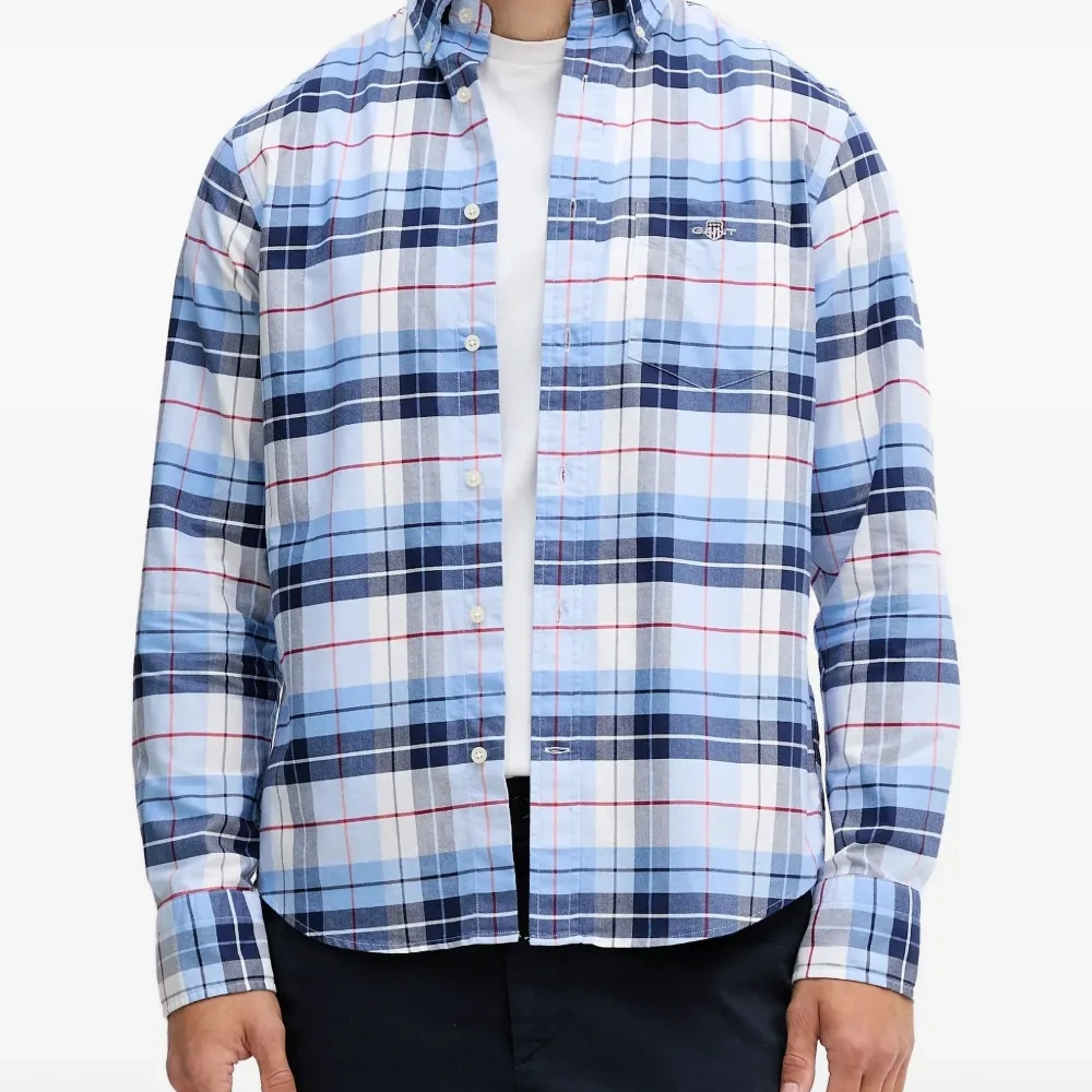 Рубашка Оксфорд в клетку