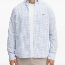 Клетчатая рубашка с накладными карманами