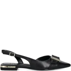 Балетки с ремешком на пятке и пряжкой